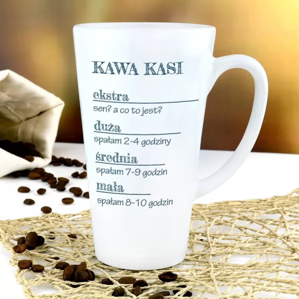 Spersonalizowany kubek latte - Porcja kawy - dla Niej