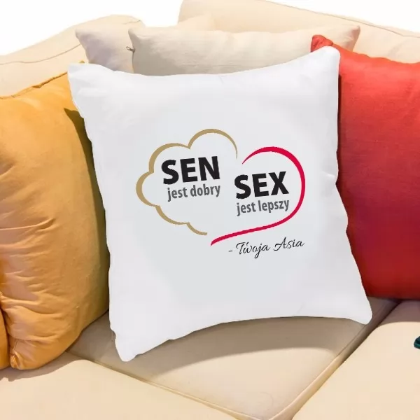 Zabawna poduszka na prezent + personalizacja