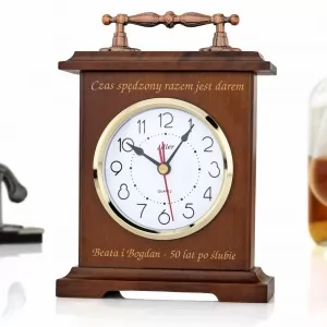 zegar z grawerem na prezent dla rodziców na rocznicę ADLER